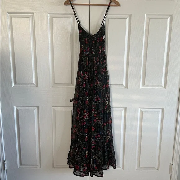 Anthropologie Payal Jain NWT Massima Black Red Floral Maxi Dress **Size XS P**🌺🌺 - Picture 5 of 10